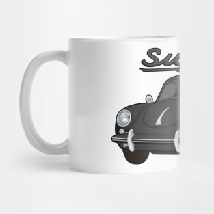 356 B Super 90 gt coupe Car classic vintage retro black Mug